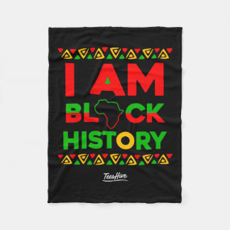 Am Black History Afrocentric African American Fleecefilt