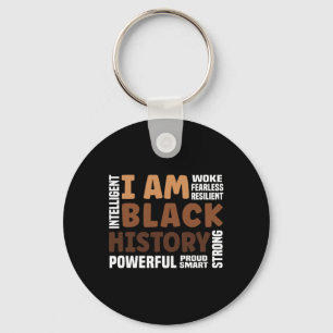 Am Black History Month med stark stolthet Nyckelring