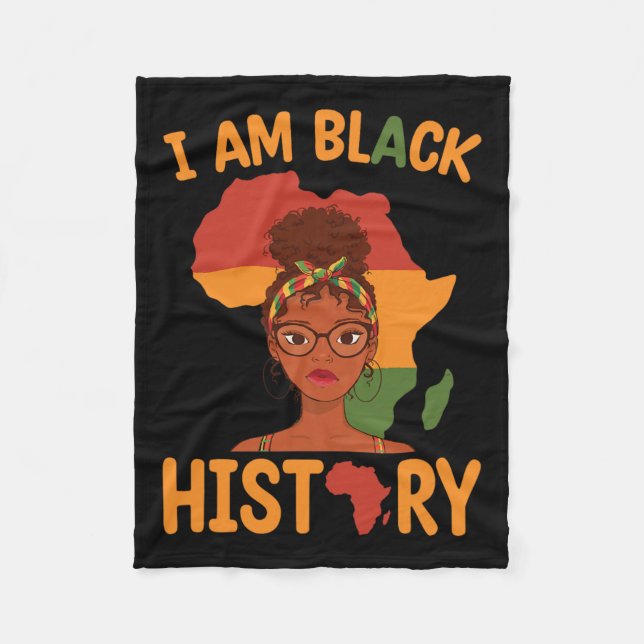 Am Black History Mors dag Junetelfte Independe Fleecefilt (Framsidan)