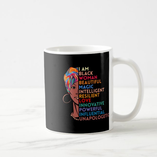 Am Black Woman African American Gift Black History Kaffemugg (Höger)