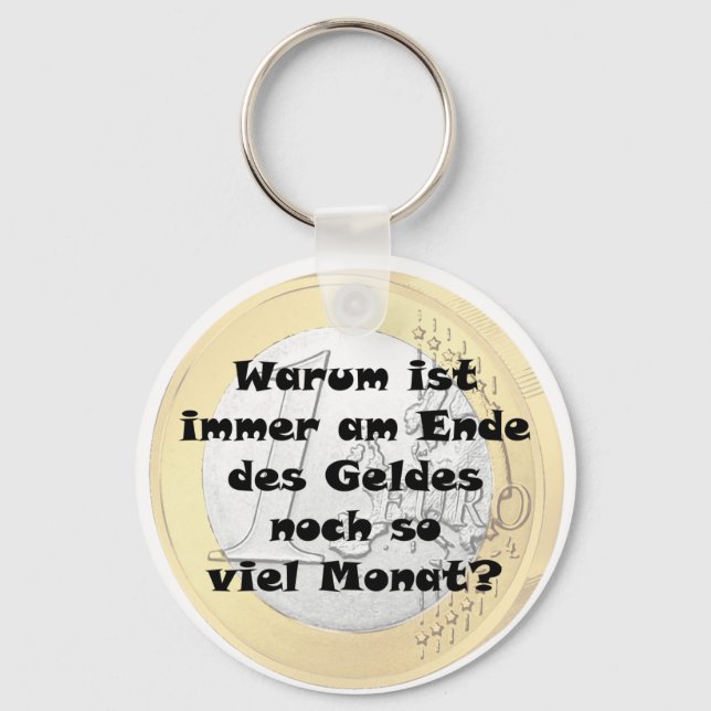 Am Ende des Geldes noch so viel Monat Nyckelring (Framsida)
