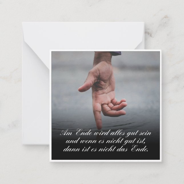 Am Ende wird alles gut sein Anteckningskort (Framsida)