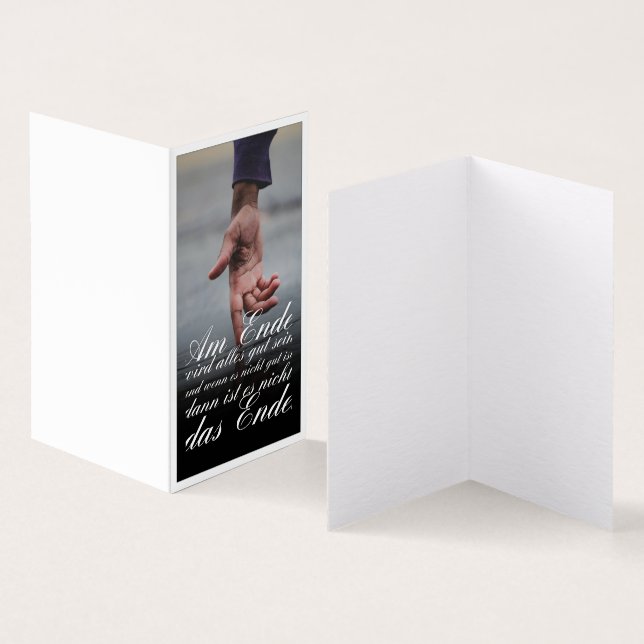 Am Ende wird alles gut sein Kort (In- och utsida)