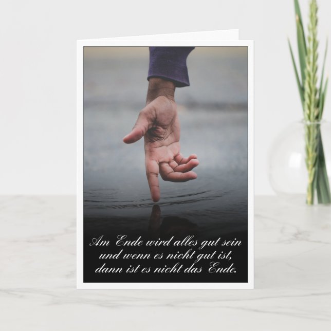 Am Ende wird alles gut sein Kort (Framsida)