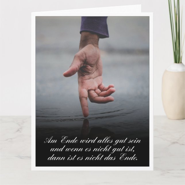 Am Ende wird alles gut sein Kort (Framsida)