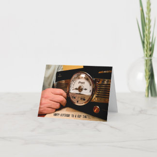 AM/FM Radio Älskare Broadcast födelsedag Kort