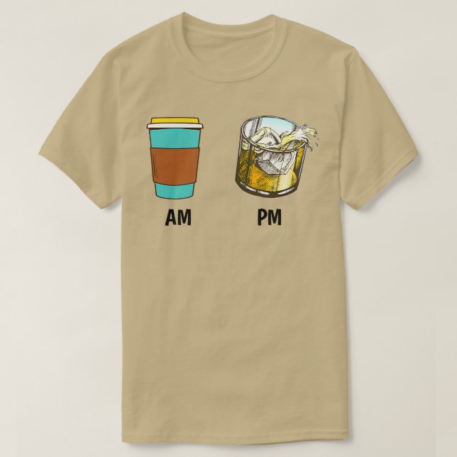 AM Kaffe PM Win - 18 T Shirt (Design framsida)