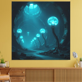 „Am Rand des Abgrunds – Zwischen Mut und Mysterium Canvastryck