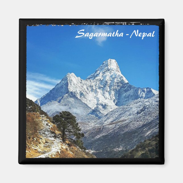 Ama Dablam, Sagarmatha - Nepal Magnet (Framsidan)