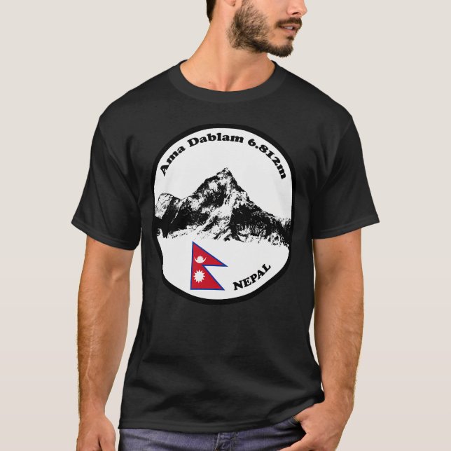 Ama Dablam (Stor Logo) T Shirt (Framsida)