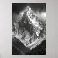 AMA Dablam - toppvy AI Art Poster