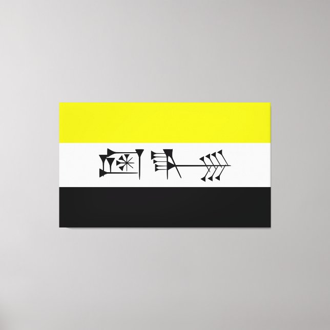 Ama-gi Sumarian Libertarian Freedom Flagga Canvastryck (Framsida)