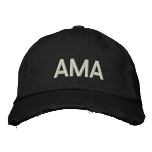 AMA (INITIALER) EMBROIDERED CUSTOMIZE BRODERAD KEPS