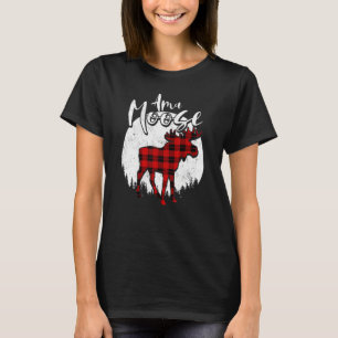 Ama Moose Red Play Buffalo Matching Family Pajama T Shirt