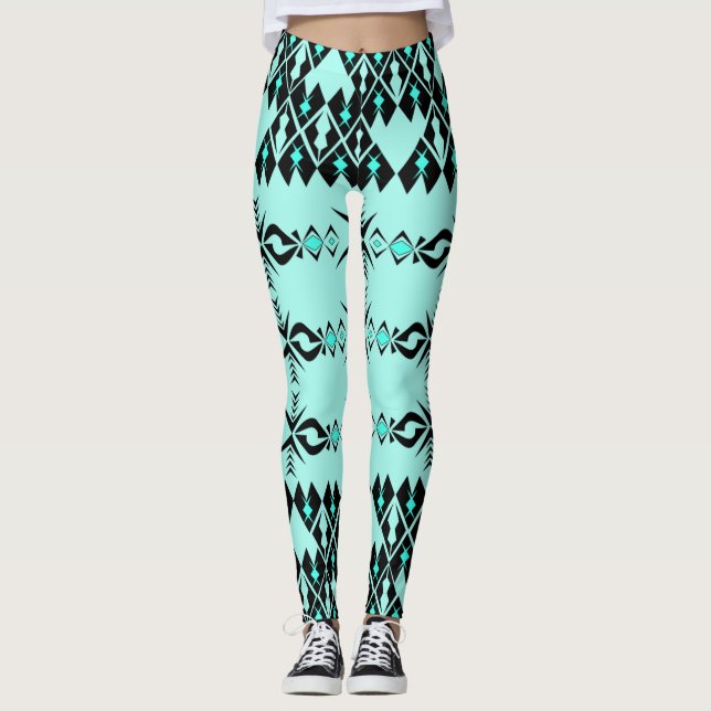 Amadahy ~ Forest Vatten Leggings (Framsida)