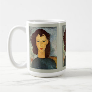 Amadeo Modigliani Porträtt från en Girl Mugg