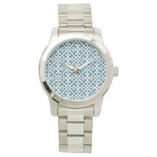 Amadora blåttmönster armbandsur