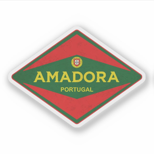 Amadora Portugal Vintage Klistermärken (Framsida)