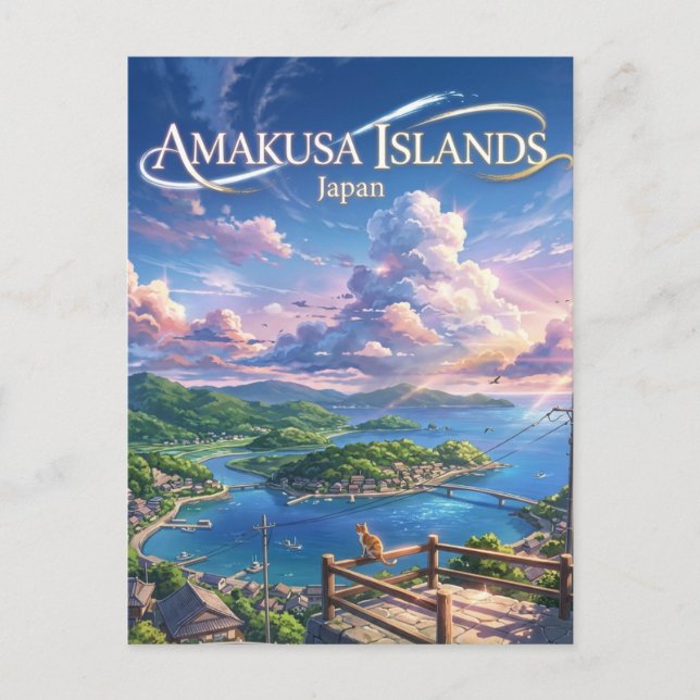 Amakusaöarna Japan Vykort (Framsida)