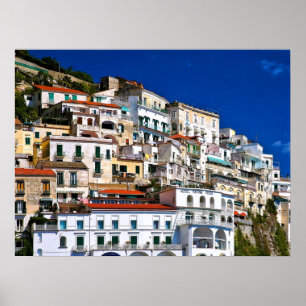 Amalfi-arkitektur Poster