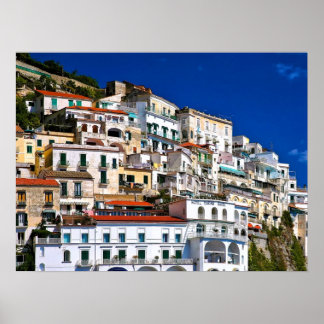 Amalfi-arkitektur Poster