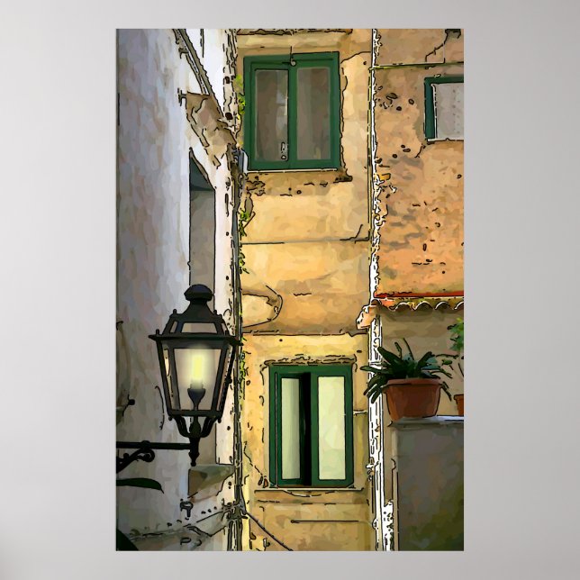 Amalfi-bakgator Poster (Framsidan)