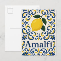 Amalfi Citron – Blå Gul Vit Medelhavet