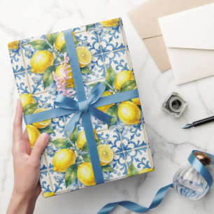 Amalfi citroner, diamanter & Medelhavs-plattor  Presentpapper