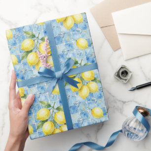 Amalfi citroner, diamanter & Medelhavs-plattor  Presentpapper