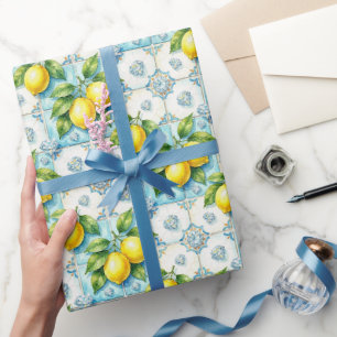 Amalfi citroner, diamanter & Medelhavs-plattor  Presentpapper