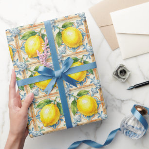 Amalfi citroner, diamanter & Medelhavskakel  Presentpapper