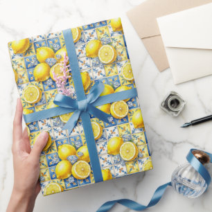 Amalfi citroner, diamanter & Medelhavskakel  Presentpapper