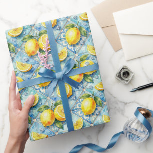 Amalfi citroner, diamanter & Medelhavskakel  Presentpapper