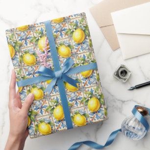 Amalfi citroner, diamanter & Medelhavskakel Presentpapper