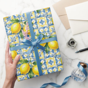Amalfi citroner, diamanter & Medelhavskakel  Presentpapper