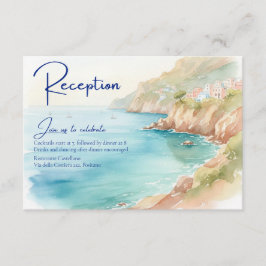 Amalfi Coast Amore | Italy Sea Wedding Reception Tilläggskort