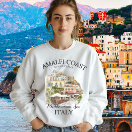 Amalfi Coast Cliff Houses – Italian Seaside T Shirt