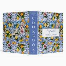 Amalfi Coast Italiana Blue Tiles Lemon Cookbook