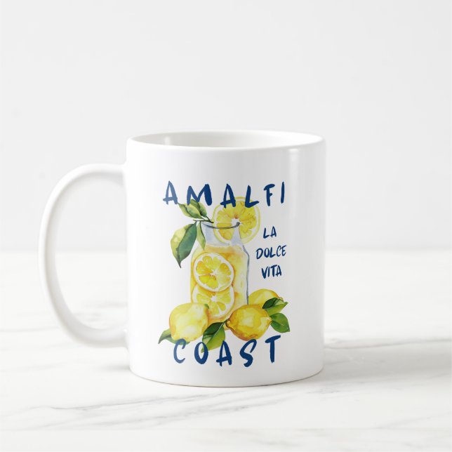 Amalfi Coast La Dolce Vita – Italian Limoncello Kaffemugg (Vänster)
