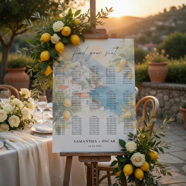 Amalfi Coast Lemon Wedding  Poster (Skapare uppladdad)