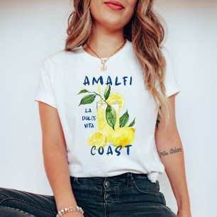 Amalfi Coast Lemonad – La Dolce Vita Sommar Italie T Shirt