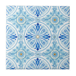 Amalfi Coast Mediterranean Cobalt Blue Tile Kakelplatta