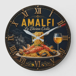 Amalfi Coast Seafood Pasta Italian Restaurant Stor Klocka