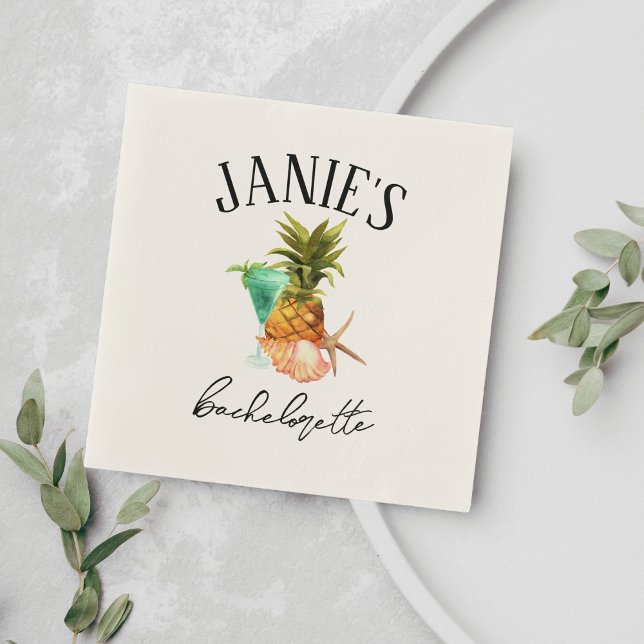 Amalfi Coast Sjungmöfest | Strand Sjungmö Party Pappersservett (Skapare uppladdad)