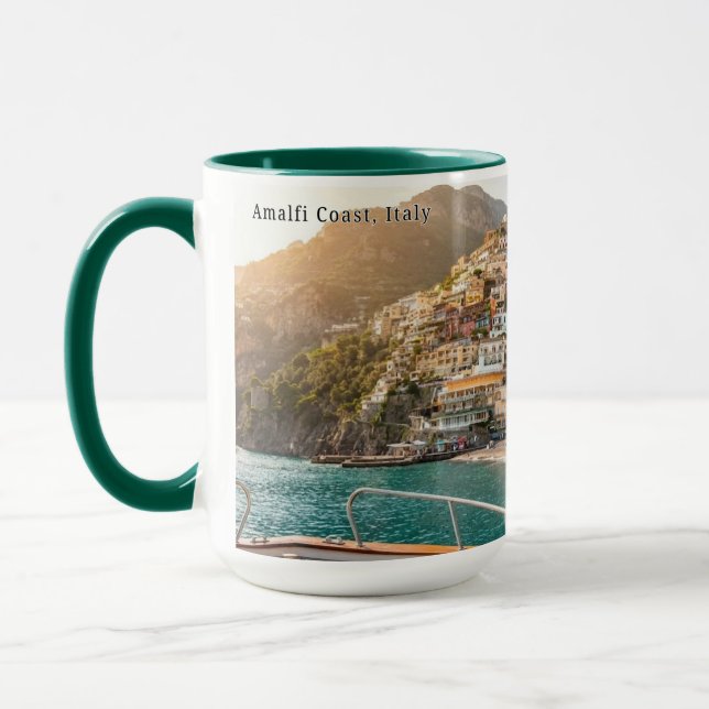 Amalfi Coast Sunset Personalized Mug Mugg (Vänster)