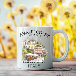 Amalfi Coast Vintage Poster Style Kaffemugg