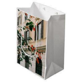Amalfi Cream Bougainvillea Watercolor Presentväska