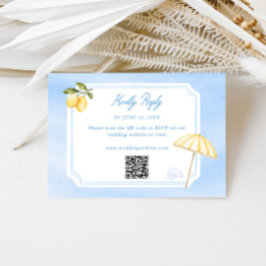 Amalfi Dolce Vita Italien Bröllop RSVP OSA Kort