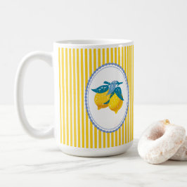 Amalfi gula citron Medelhavsstil Kaffemugg