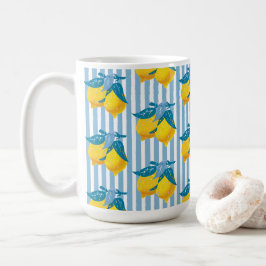 Amalfi gula citron Medelhavsstil Kaffemugg